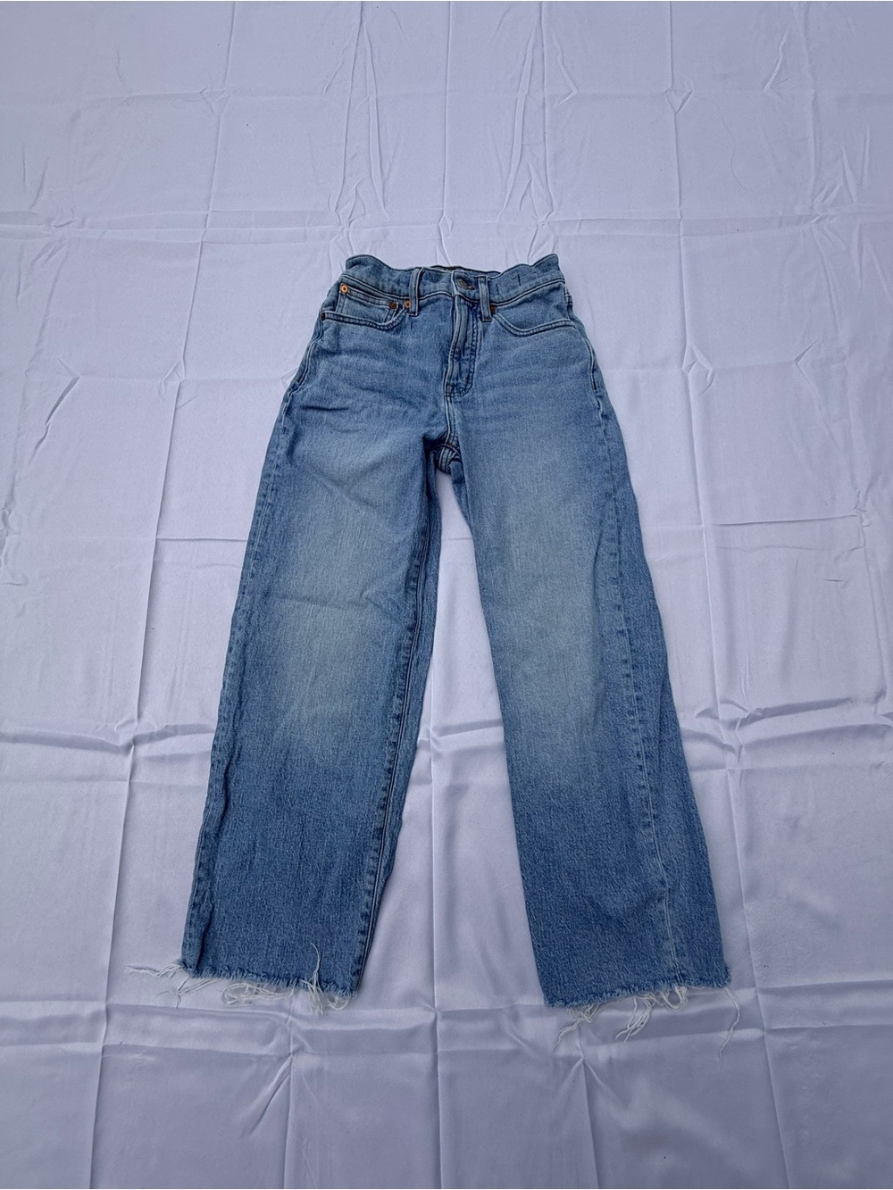 #41 Madewell Light Wash vintage wide-leg crop Jeans size(24)